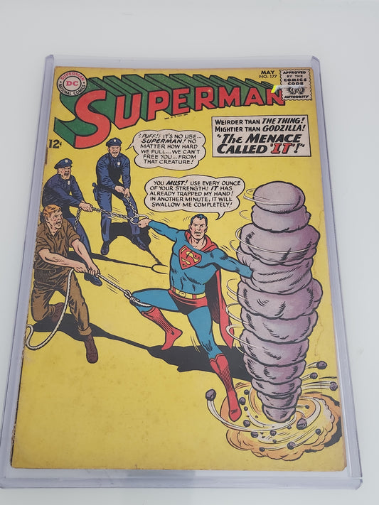 Superman #177 comic book 1965-DC Comics-Menace Called "IT" Horror