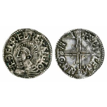 Æthelred II (978-1016), 'Long Cross' Type, Penny, c. 997-1003, Southampton