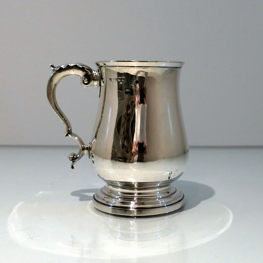 Products 19th Century Antique Victorian Sterling Silver Pint Mug London 1896 William Charles Fordham & Albert Faulkner